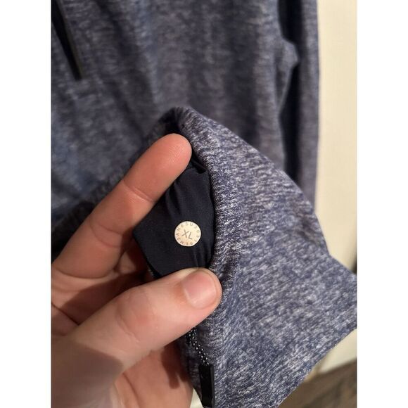 Lululemon Surge Warm 1/2 Zip Mens XL Blue - Picture 7 of 7